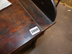 A WM.IV.MAHOGANY WASHSTAND IN THE MANNER OF GILLOWS. 73cms WIDE.