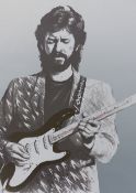 RONNIE WOOD (B.1947) (ARR), ERIC CLAPTON II, INCRIBED "TO ART + ANGIE, LOVE RONNIE '88, SCREENPRINT,