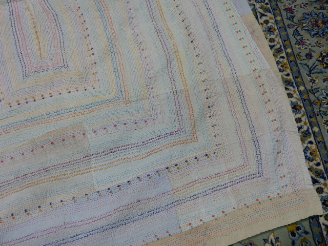 TWO GUNDRA RALLI SHAWLS, FINE STITCH VINTAGE - Image 11 of 37