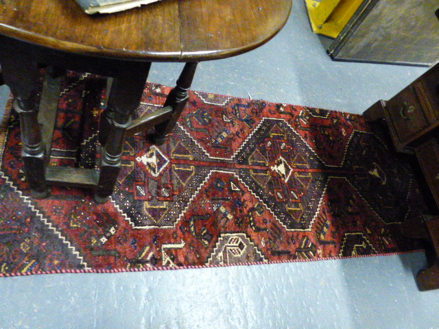 SIX PERSIAN AND OTHER ORIENTAL TRIBAL RUGS. (6) - Image 2 of 7