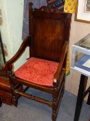 A SET OF EIGHT BESPOKE YEW WOOD EARLY 18TH.C.STYLE PANEL SEAT CHAIRS TO INCLUDE A PAIR OF