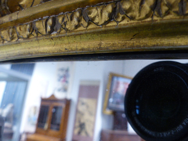 A LARGE VICTORIAN GILT FRAMED OVERMANTLE MIRROR. APPROX 135CMS WIDE X 160CMS HIGH. - Image 12 of 21