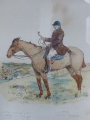 GEORGE A FOTHERGILL (1868-1945) A PORTRAIT OF JACK CARR, HUNTSMAN OF THE ESKDALE HUNT, A COLOUR