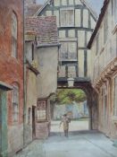 THOMAS NICHOLSON TYNDALE (FL.1902-1911), EVESHAM, WORCESTERSHIRE, SIGNED, WATERCOLOUR, 26 X 17.