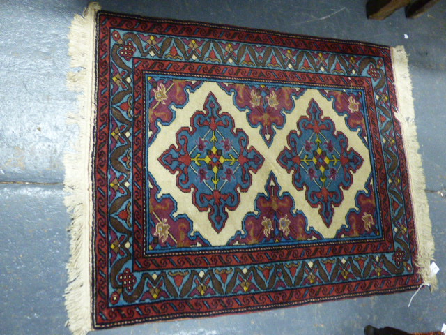 SIX PERSIAN AND OTHER ORIENTAL TRIBAL RUGS. (6) - Image 3 of 7