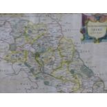 SIX VARIOUS ENGRAVED MAPS, COMPRISING NORTHAMPTONSHIRE, BUCKINGHAMSHIRE, DERBYSHIRE AND PARIS.