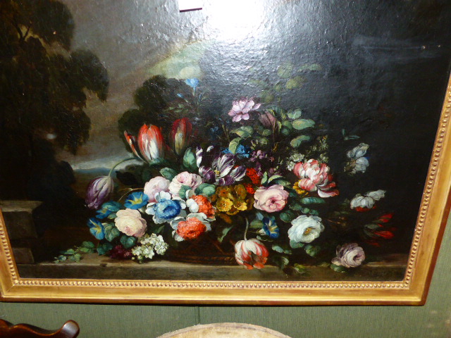 DUTCH SCHOOL (LATE 18TH/EARLY 19TH CENTURY), STILL LIFE OF TULIPS AND OTHER FLOWERS ON A LEDGE, - Image 6 of 13