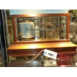 AN EARLY 20TH.C. THERMO BAROGRAPH WITH MAHOGANY CASE, UNSIGNED, REG NO.476369 COMPLETE WITH A