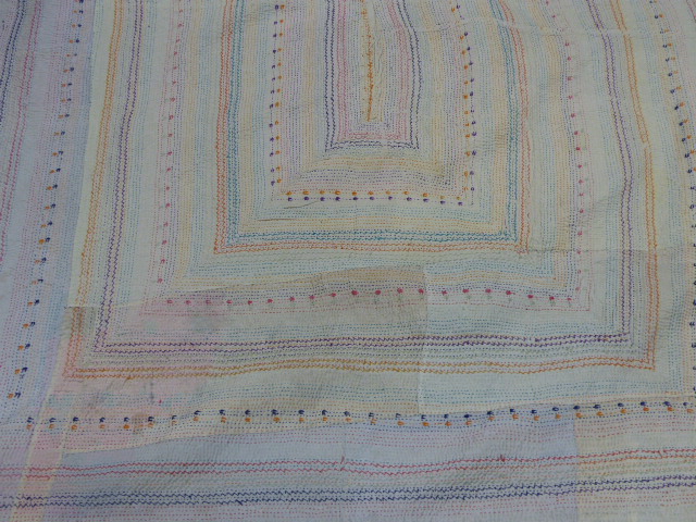 TWO GUNDRA RALLI SHAWLS, FINE STITCH VINTAGE - Image 12 of 37