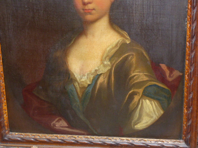 ENGLISH SCHOOL (18TH CENTURY), PORTRAIT OF A YOUNG WOMAN PAINTED IN AN OVAL, OIL ON CANVAS, 73.5 X - Image 21 of 37