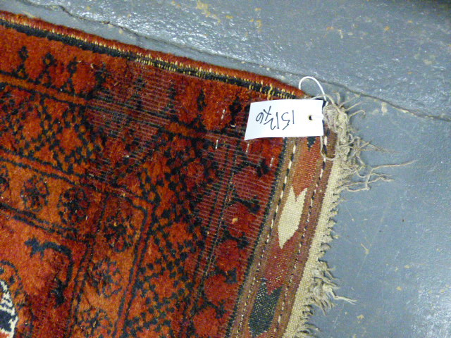 SIX PERSIAN AND OTHER ORIENTAL TRIBAL RUGS. (6)