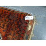 SIX PERSIAN AND OTHER ORIENTAL TRIBAL RUGS. (6)