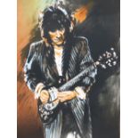 RONNIE WOOD (B.1947) (ARR),"SLIDE ON THIS" - SELF PORTRAIT, SIGNED, TITLED AND NUMBERED 131/475,