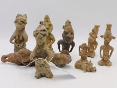 A GROUP OF WEST AFRICAN ALLOY FERTILITY AND OTHER FIGURE, POSSIBLY YARUBA.