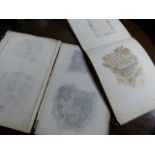 TWO SKETCH BOOKS OF DRAWINGS BY THE ARCHITECT AND GARDEN DESIGNER SIR REGINALD BLOMFIELD, EARLY