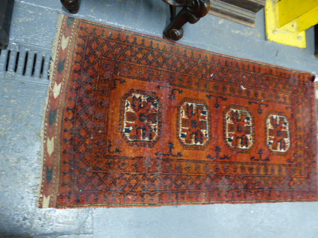 SIX PERSIAN AND OTHER ORIENTAL TRIBAL RUGS. (6) - Image 5 of 7