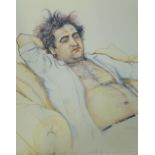 RONNIE WOOD (B.1947) (ARR), JOHN BELUSHI, SIGNED AND DATED 2004, INSCRIBED "BELUSHI FROM MALIBU