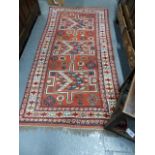 A TURKISH TRIBAL RUG. 190X96CMS