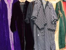 A QUANTITY OF VINTAGE KAFTAN STYLE COATS,ETC.