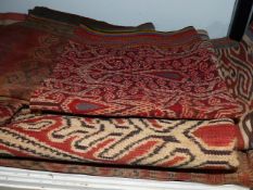 VARIOUS IKAT HANGINGS AND FRAGMENTS.