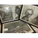 THREE 18th.C.PRINTS RELATING TO CAPTAIN COOK'S VOYAGES AND VARIOUS INDIGENOUS PEOPLE OF THE