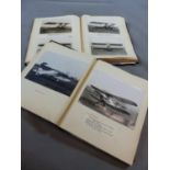 TWO ALBUMS CONTAINING EARLY 20th.C. PHOTOGRAPHS OF NUMEROUS MILITARY AND CIVILIAN AIRCRAFT INCLUDING