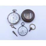 A PRE 1907 IMPORTED SWISS MARKED OPEN FACED POCKET WATCH STAMPED 935. THE SIGNATURE BEARS MARK,