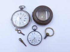 A PRE 1907 IMPORTED SWISS MARKED OPEN FACED POCKET WATCH STAMPED 935. THE SIGNATURE BEARS MARK,