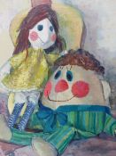 AUDREY S. HAMMOND (20th.C.) HUMPTY & C, SIGNED OIL ON BOARD. 64 x 55cms.