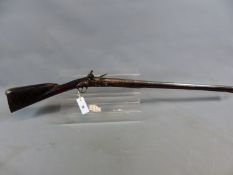 A RARE EARLY 18th.C. FLINTLOCK SPORTING GUN BY THOMAS PROBIN, 30 INCH 3 STAGE BARREL AND FULL