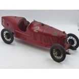 CIJ (PARIS,FRANCE) ALFA ROMEO P2 RACING CAR - LARGE SCALE PRESSED STEEL MODEL RACER c.1920/30,