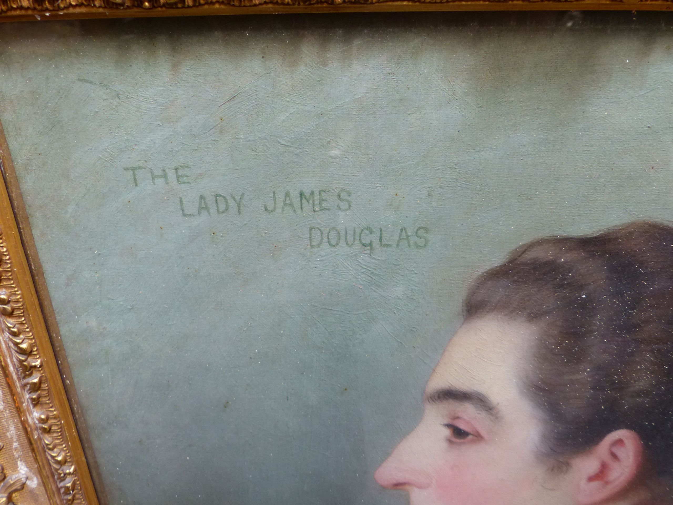 HENRY JONES THADDEUS (1860-1929) PORTRAIT OF LADY JAMES DOUGLAS (NEE HENNESY) SIGNED, INSCRIBED - Image 6 of 10