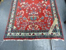 A PERSIAN LILEHAN RUNNER. 393 x 103cms.