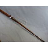 A VINTAGE INDO PERSIAN MATCH LOCK RAMPART TYPE LONG GUN. ( NO CERTIFICATE REQUIRED)
