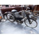 A JAMES AUTOCYCLE MOTOR-BICYCLE- BASICALLY COMPLETE BUT REQUIRING FULL RESTORATION ( NO V5)