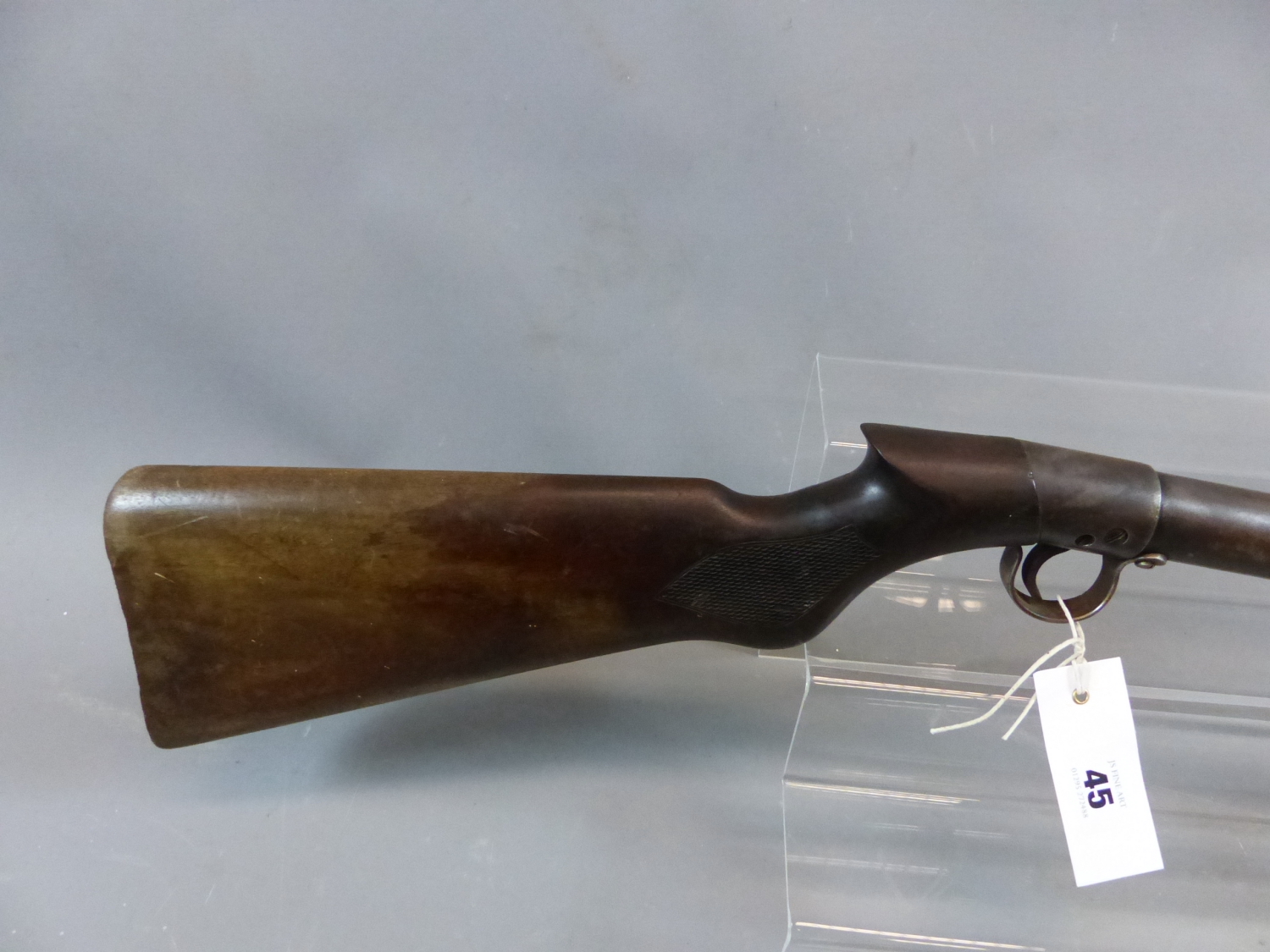 A VINTAGE UN-NAMED UNDERLEVER TAP LOADING AIR RIFLE SERIAL NUMBER S11845 ( NO CERTIFICATE - Image 2 of 15