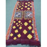 NORTHERN INDIAN WOVEN AND APPLIQUED TENT HANGINGS.