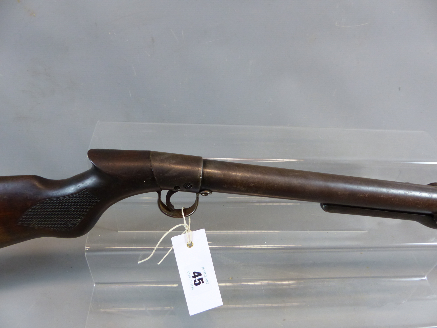 A VINTAGE UN-NAMED UNDERLEVER TAP LOADING AIR RIFLE SERIAL NUMBER S11845 ( NO CERTIFICATE - Image 3 of 15