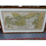 MAP, JOHN CAREY, 1799, A NEW MAP OF THE RUSSIAN EMPIRE, FRAMED AND GLAZED.