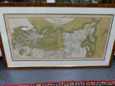 MAP, JOHN CAREY, 1799, A NEW MAP OF THE RUSSIAN EMPIRE, FRAMED AND GLAZED.