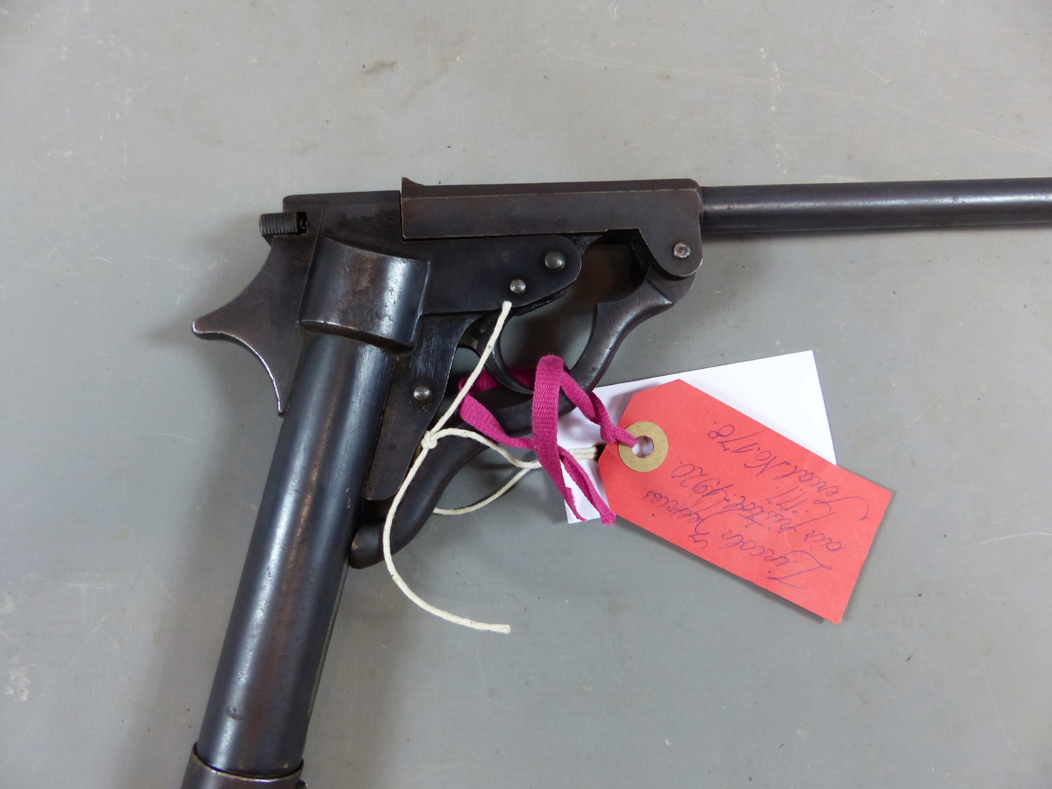 AIR PISTOL. A LINCOLN JEFFERIES .177 "LINCOLN" AIRPISTOL SERIAL NUMBER 178 ( NO CERTIFICATE - Image 9 of 11