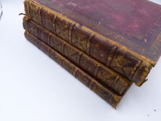 JEAN GASPARD LAVATER, ESSAT SUR LA PHYSIGNOMONIE, THE HAVRE, 1783, 3 VOLS, FULL RED LEATHER.