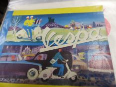 AN INTERESTING COLLECTION OF 1950'S AND 60'S VESPA ADVERTISING CATALOGUES, SCOOTER CLUB AND RALLY