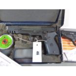 AIR PISTOL- AN RWS MODEL C225 .177 GAS CARTRIDGE PISTOL COMPLETE WITH ORIGINAL BOX AND INSTRUCTION