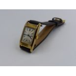 A 9ct GOLD OMEGA WATCH. THE CASE IS HALLMARKED BIRMINGHAM AND DATED 1934, MAKERS MARK A.L.D