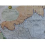 MAP, ROBERT SAYER, 1791, A NEW AND ACCURATE MAP OF THE NORTH OR GREAT GERMAN SEA.....ETC, FRAMED AND