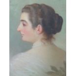 HENRY JONES THADDEUS (1860-1929) PORTRAIT OF LADY JAMES DOUGLAS (NEE HENNESY) SIGNED, INSCRIBED