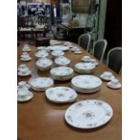 A MINTON MARLOW PATTERN DINNER TEA AND COFFEE SERVICE FOR EIGHT