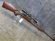 RIFLE, SAKO BOLT ACTION .22-250 SERIAL NUMBER 811285 ( ST NO 3305) C/W TELESCOPIC SIGHT.