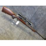 RIFLE, SAKO BOLT ACTION .22-250 SERIAL NUMBER 811285 ( ST NO 3305) C/W TELESCOPIC SIGHT.